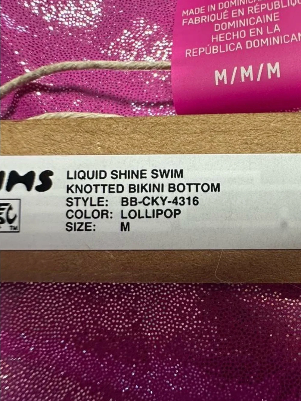 SKIMS shiny fuchsia